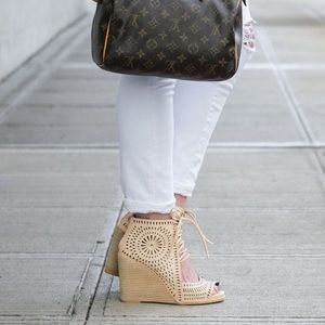 Jeffrey Campbell Rayo laser cut wedges